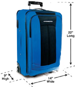 Carry-On Bags Cannot Exceed 22 Inches Long, 14 Inches Wide And 9 Inches Tall