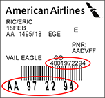 Balcões de venda de bilhetes da American Airlines