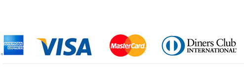 American Express, Diners Club, Visa e Mastercard