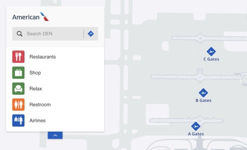 Interactive airport map for DEN