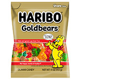 Haribo Gold Bears for purchase on board