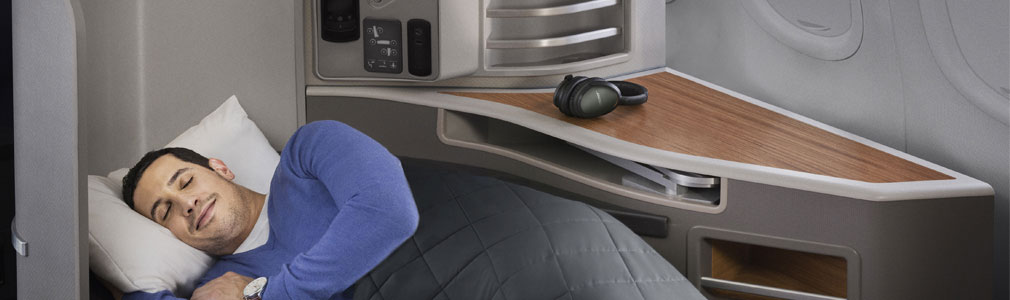 Flagship first transcontinental seat