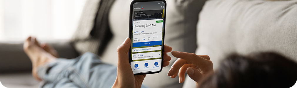 American Airlines App Travel Information